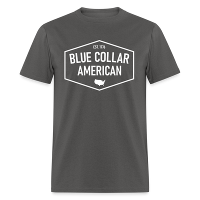 Blue Collar American | White Logo - charcoal