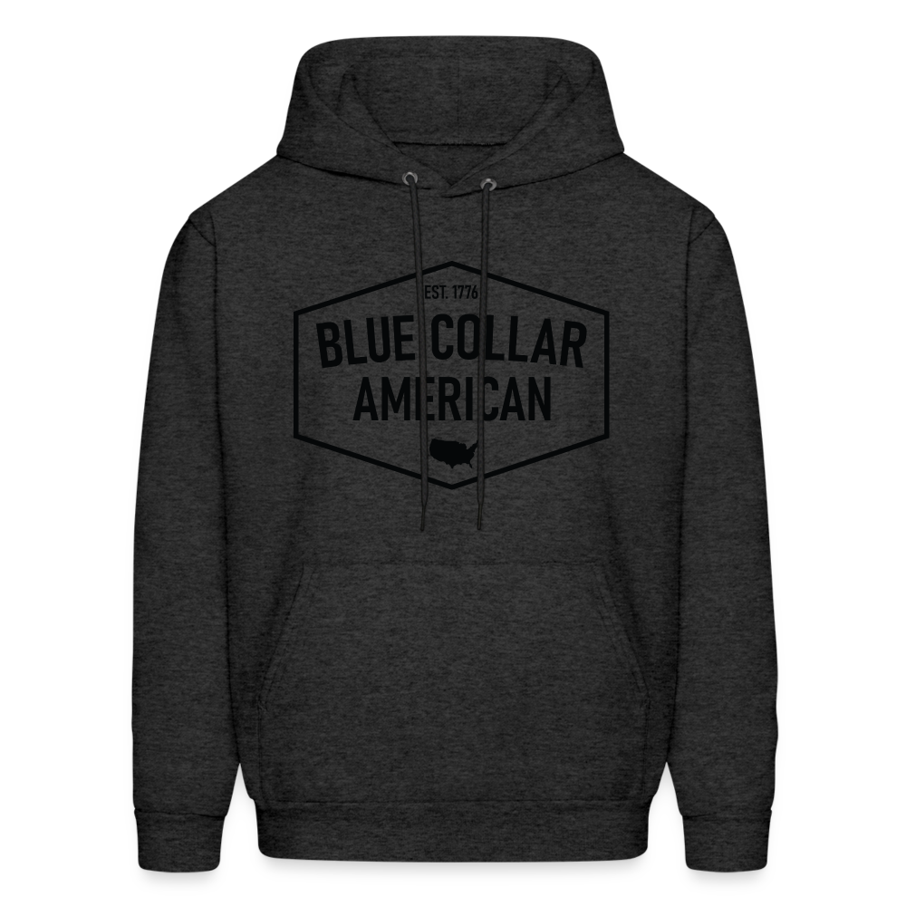 Blue Collar American Hoodie - charcoal grey