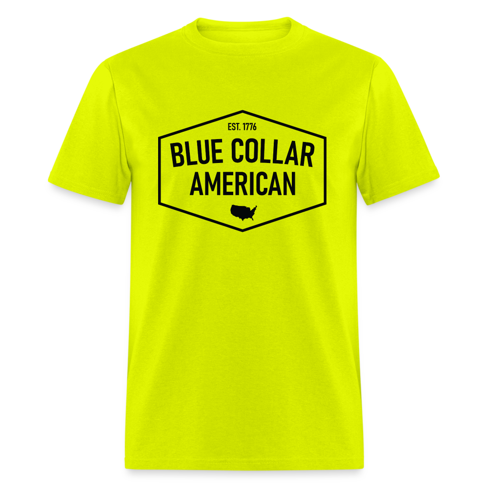 Blue Collar American Classic Tee - safety green