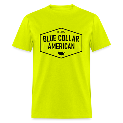 Blue Collar American Classic Tee - safety green