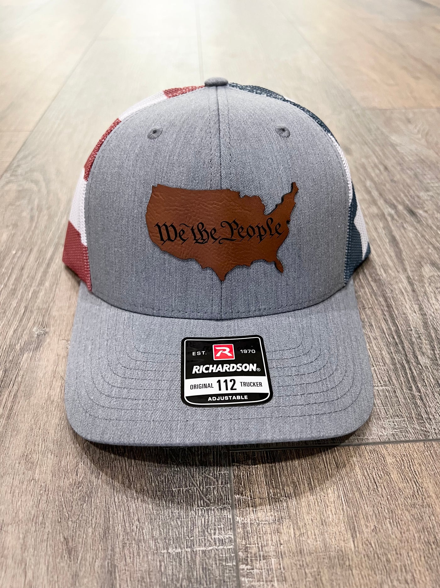 Leather Patch Hat We the People 